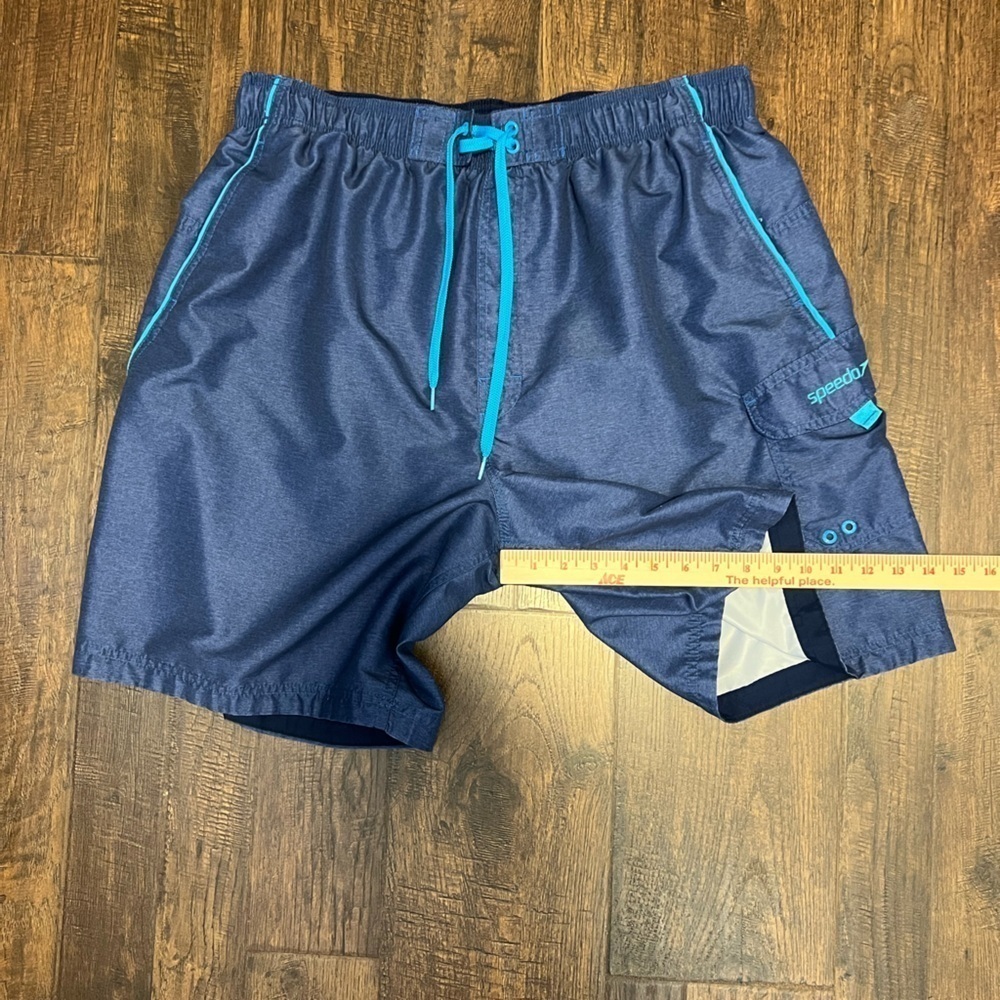 Speedo Swim Trunks Size Men’s XXL Color Blue - Picture 12 of 12